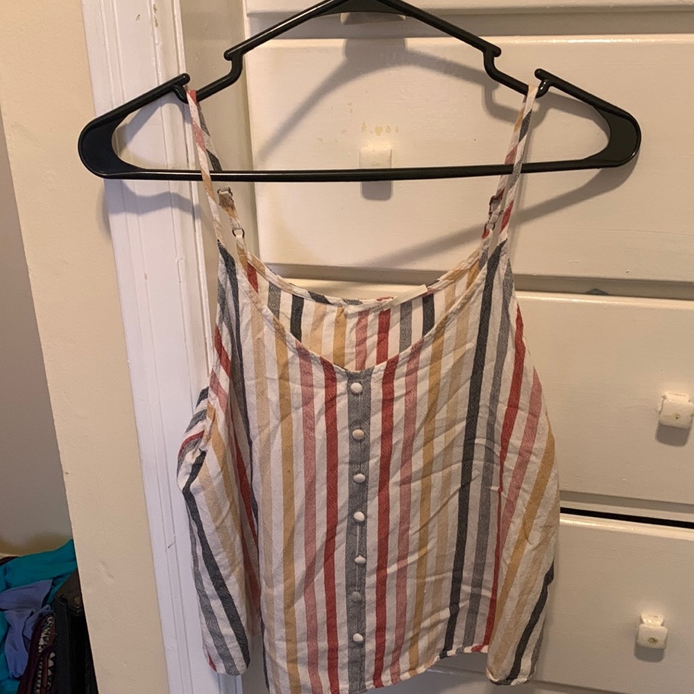 Summer tank top, multicolor stripes